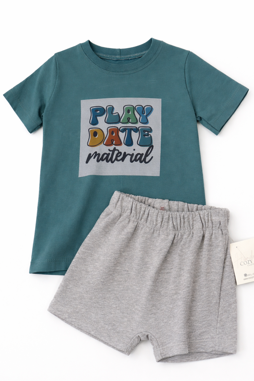 Play date material set