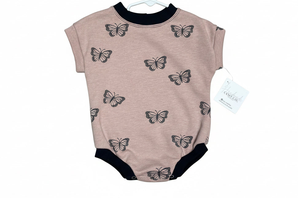Organic butterfly t-shirt Romper