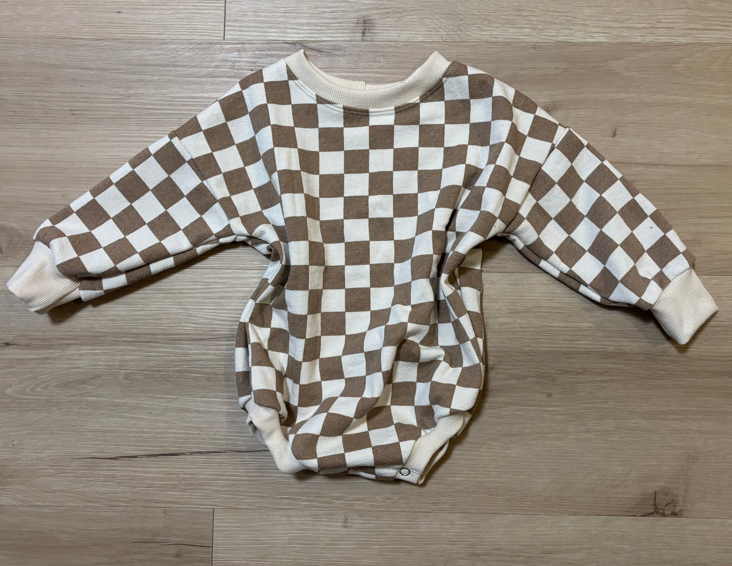 Brown Sweater Romper-Organic