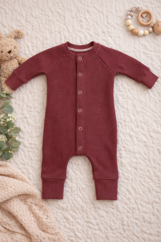 Apple Butter Snap Raglan Romper