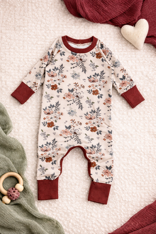 Floral cozy one piece