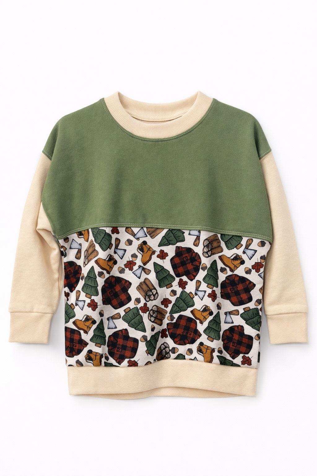 Lumberjack color blocked sweatshirt