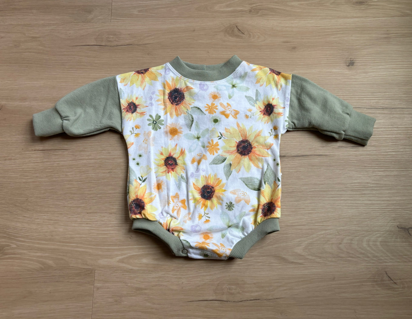 Sunflower Sweater Romper 0-3