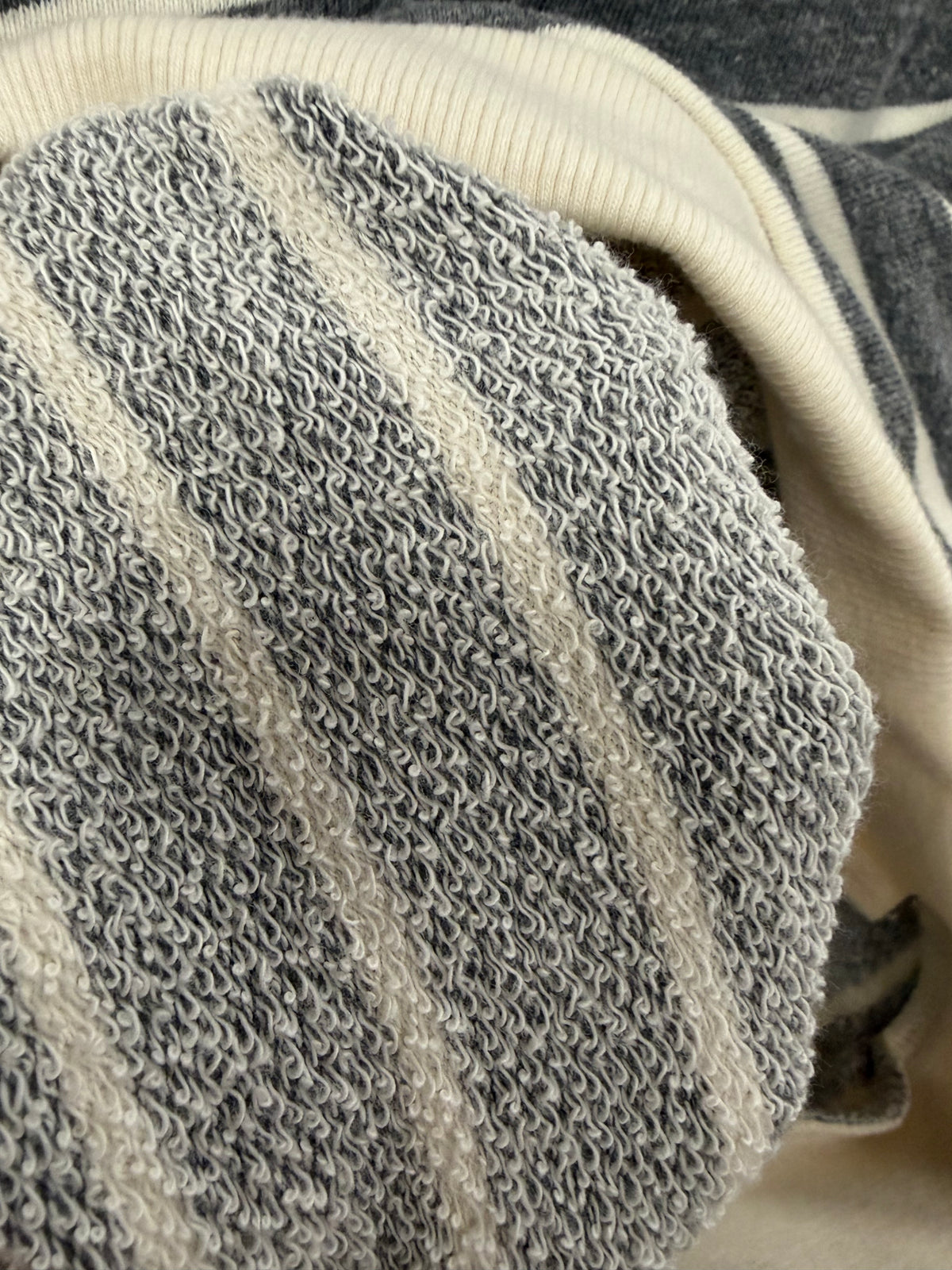 Gray & White Cozy Sweatshirt