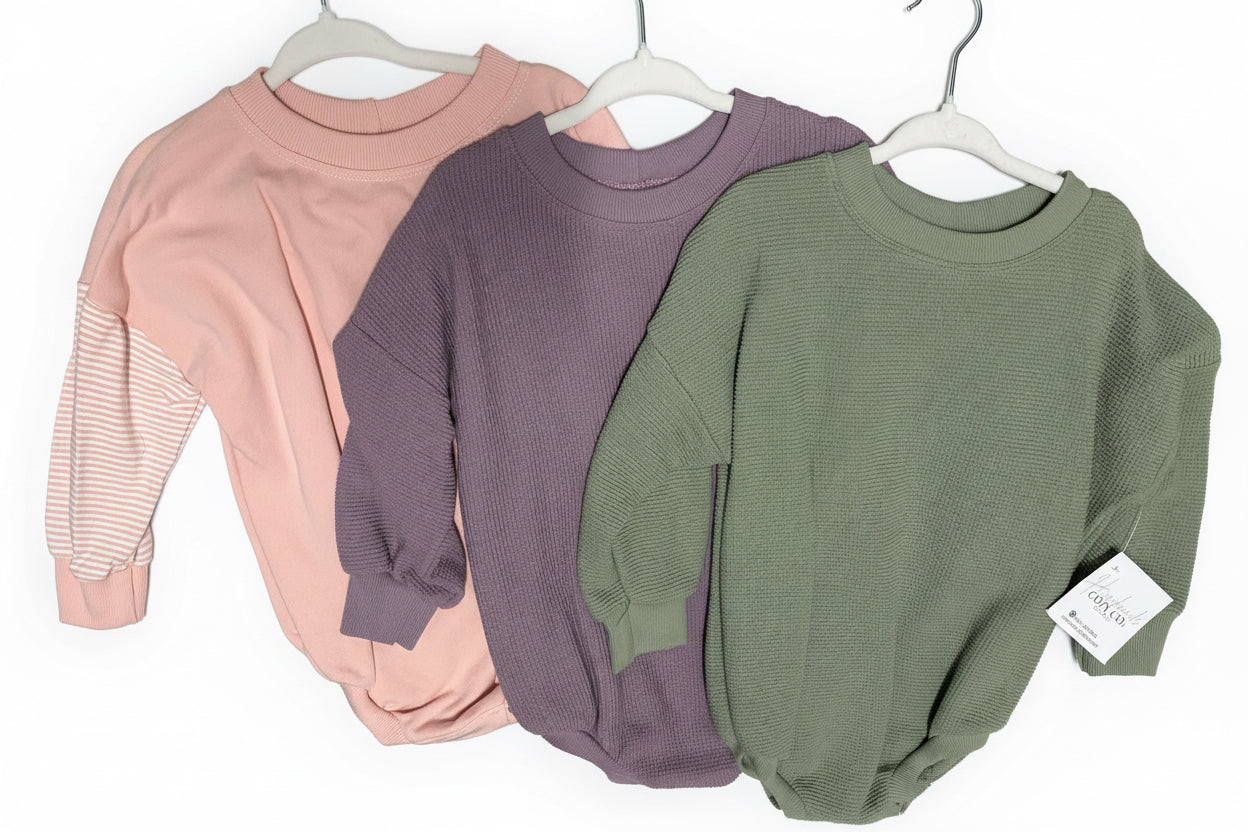 Size 18-24 Sweater Rompers (girls)